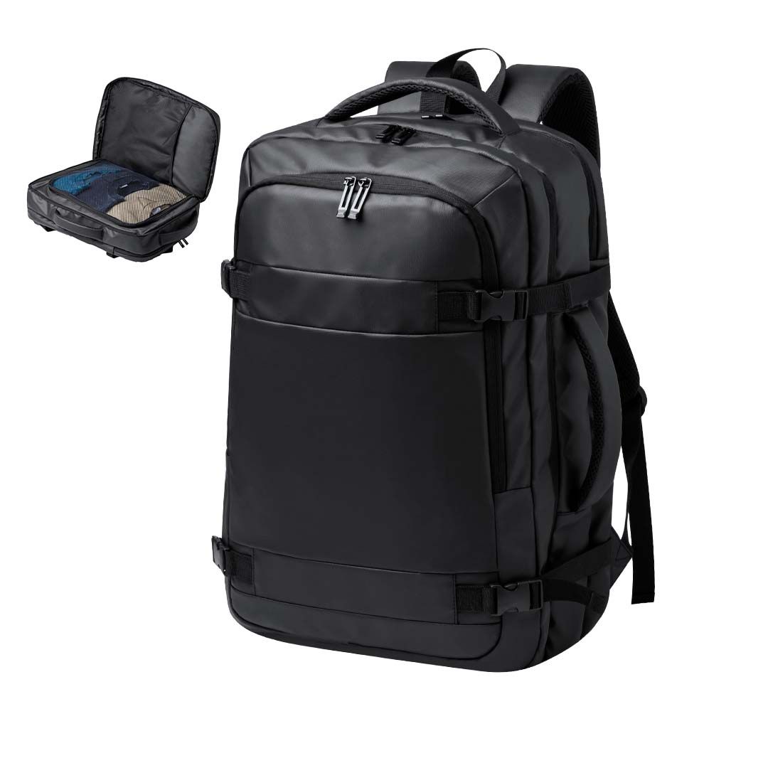 ​Mochila portadocumentos confeccionada en elegante polipiel