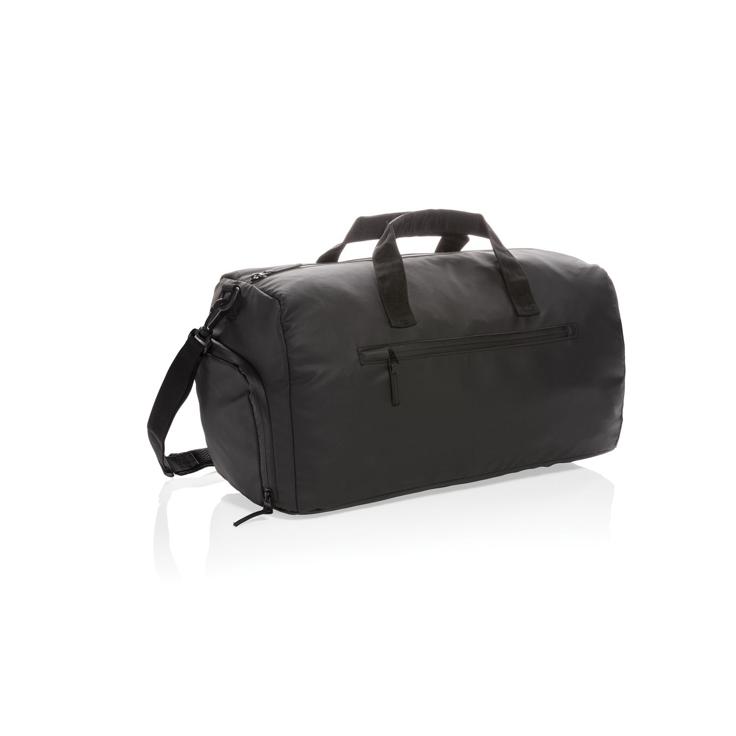Bolsa Fashion de fin de semana negra sin PVC