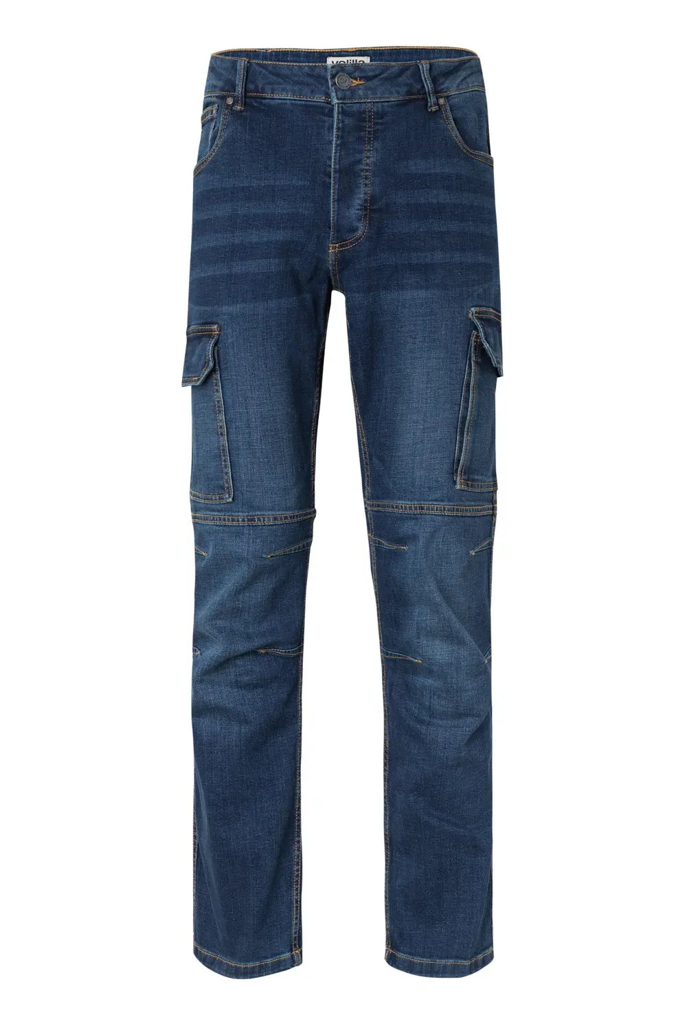 Pantalón denim multibolsillos stretch