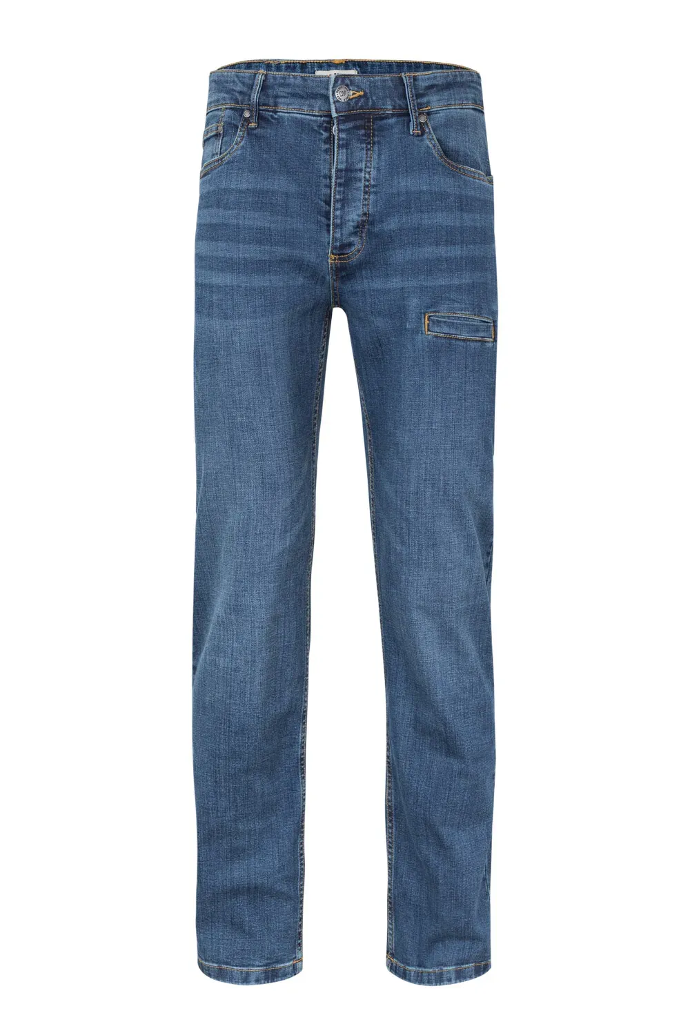 Pantalón denim multibolsillos stretch