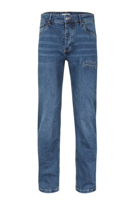 Pantalón denim multibolsillos stretch