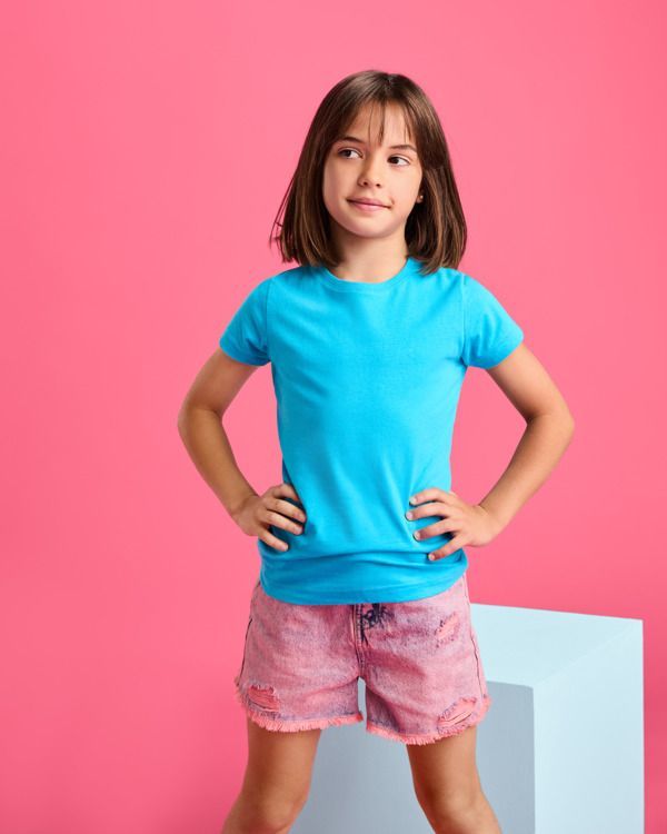 Camiseta de manga corta 155gr niña