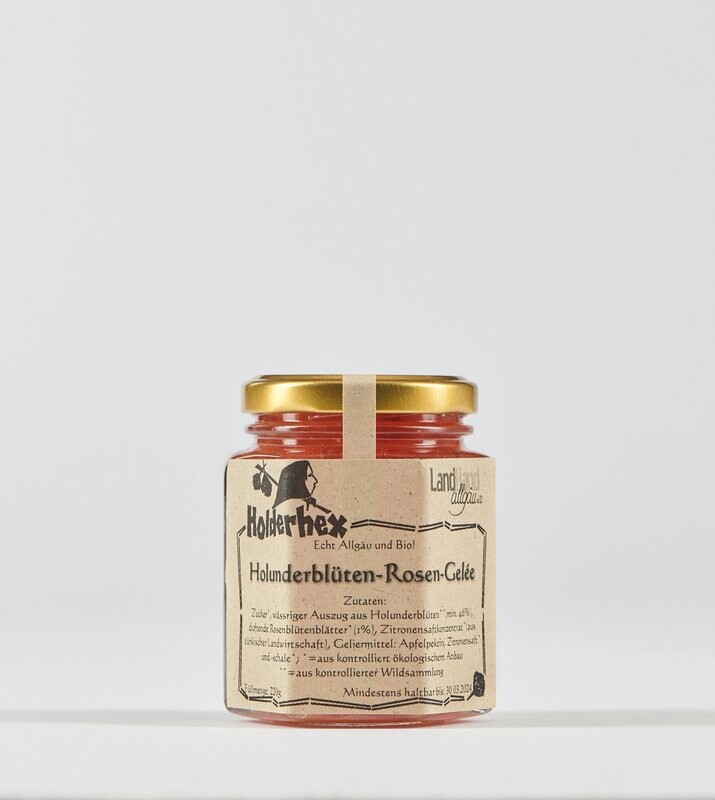 Holunderblüten-Rosen-Gelée