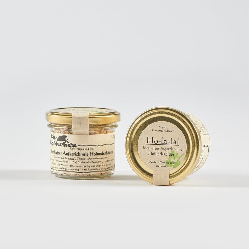 Ho-la-la: herzhafter Aufstrich mit Holunderblüten