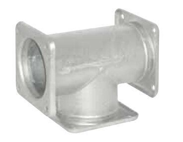 4 Hole Flange T-Piece 6"