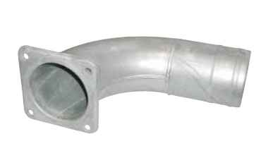 4 Hole Flange with 90° Hose End 4"