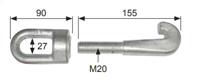 M20 Hook Clamp