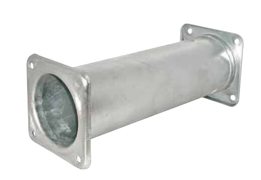 4 Hole Double Flange Tube 6" (500mm)