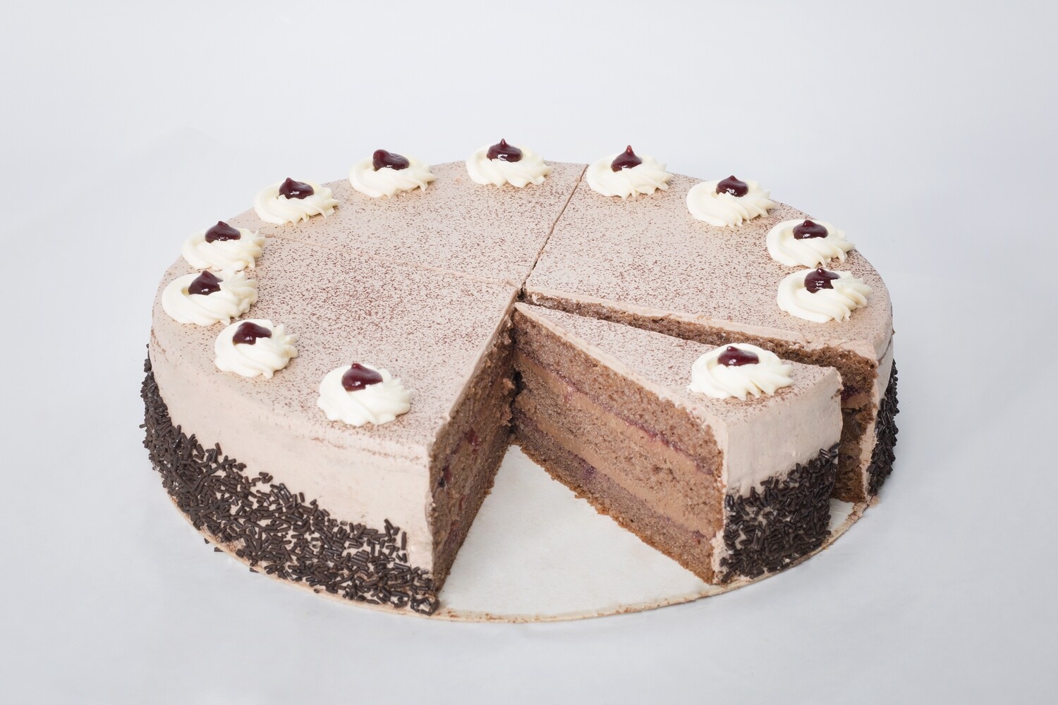 Schoko-Weichsel Torte, 1 Stück Schoko-Weichsel Torte, 1 Stück