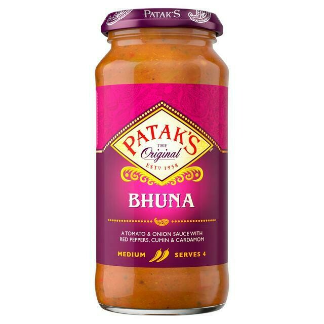 PATAKS BHUNA CURRY SAUCE 450G PATAKS BHUNA CURRY SAUCE 450G
