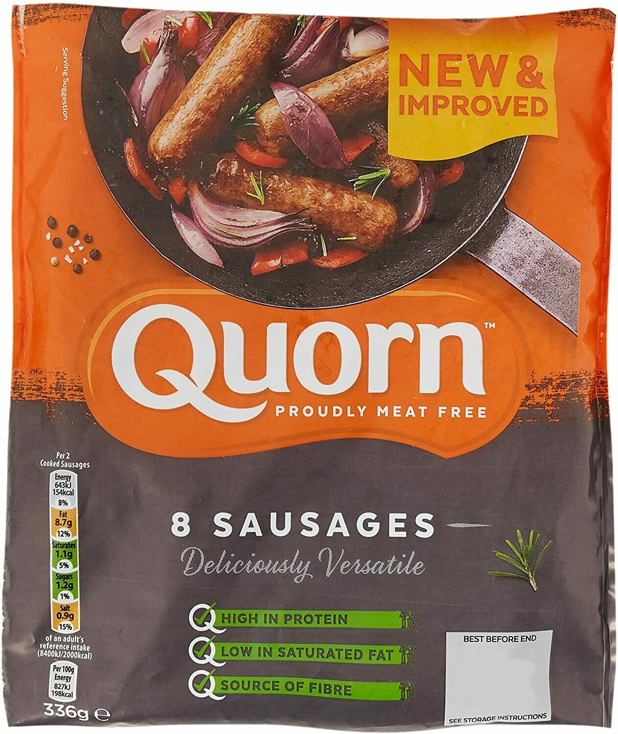 QUORN SAUSAGES 336G X 8