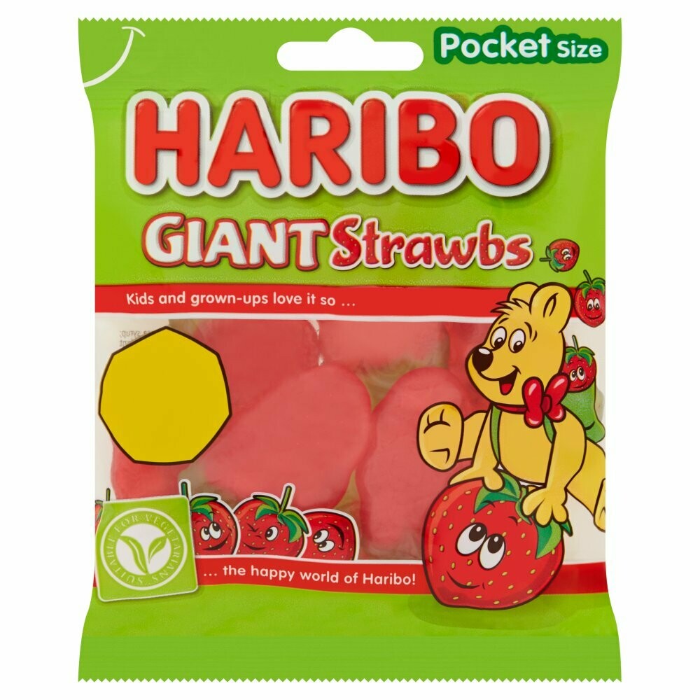 HARIBO GIANT STRAWBS 70G