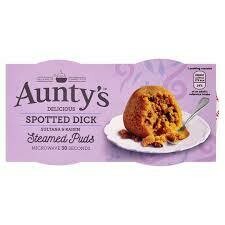 AUNTYS SPOTTED DICK PUDDING 2 X 100G