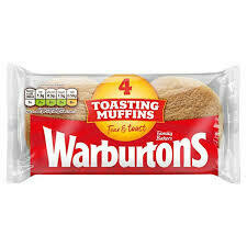WARBURTONS 4 TOASTING MUFFINS 284G