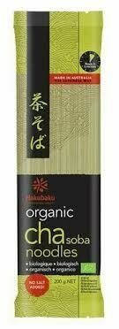 HAKUBAKU ORGANIC - GREEN TEA SOBA NODDLES 7.05 OZ