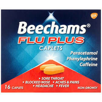 BEECHAMS FLU PLUS CAPLETS 8S