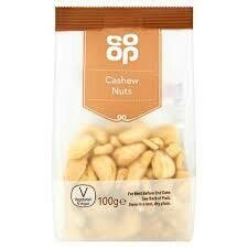 CO OP CASHEW NUTS 100G