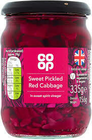 CO OP SWEET PICKLED RED CABBAGE 335G