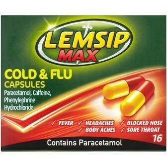 LEMSIP MAX COLD AND FLU CAPS 16S