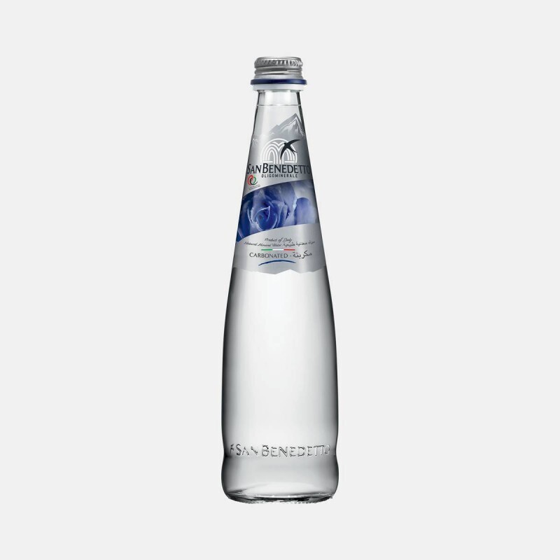 SAN BENEDETTO SPARKLING WATER GLASS 500ML EA