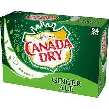 CANADA DRY GINGER ALE 330ML X 24 CANS