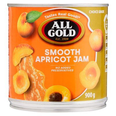 ALL GOLD SUPER FINE APRICOT JAM GOLD 900G CAN ALL GOLD SUPER FINE APRICOT JAM GOLD 900G CAN