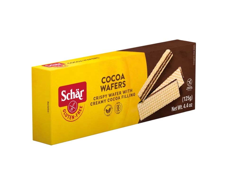 SCHAR COCOA WAFERS 125G SCHAR COCOA WAFERS 125G