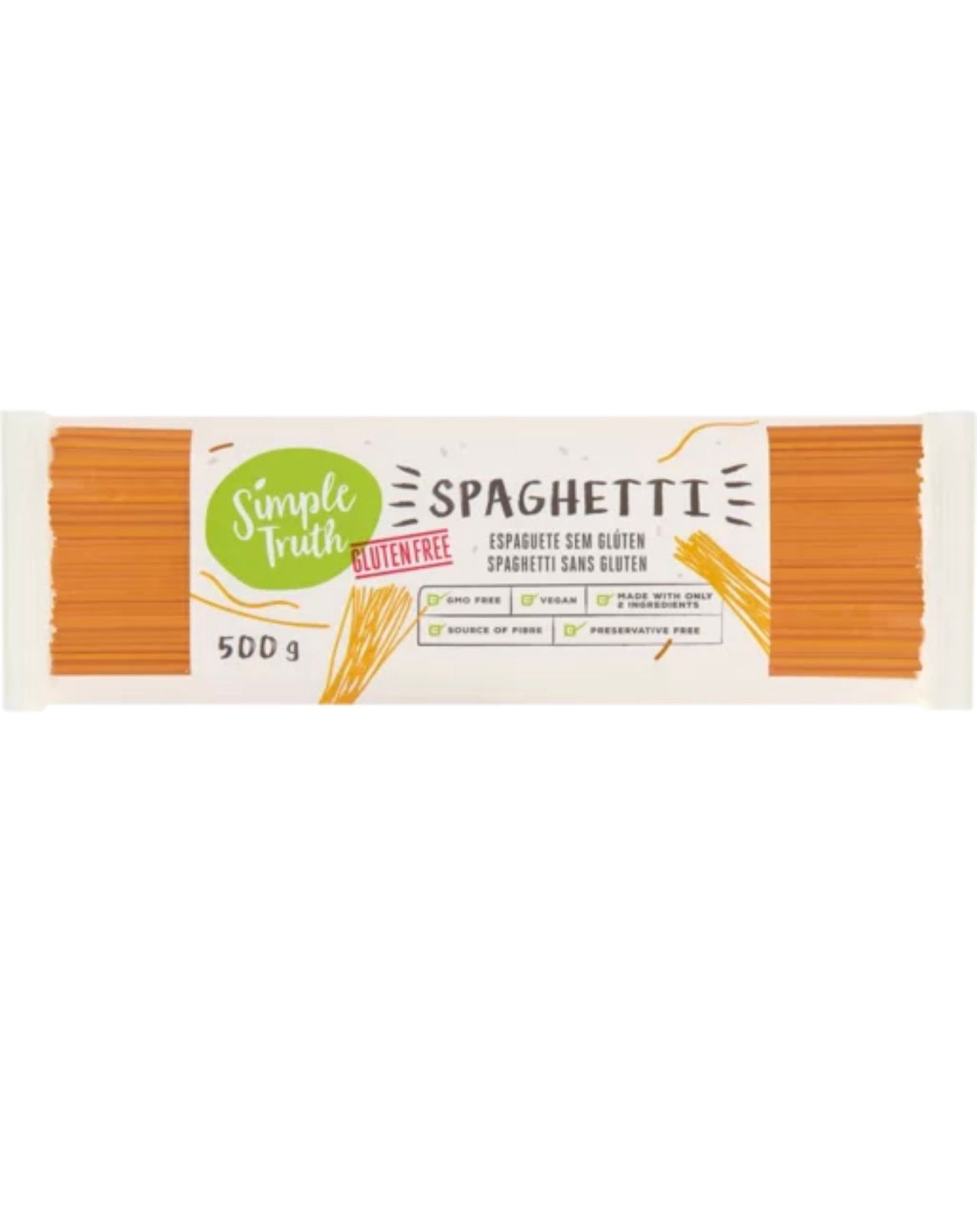 SIMPLE TRUTH SPAGHETTI GF 500G SIMPLE TRUTH SPAGHETTI GF 500G