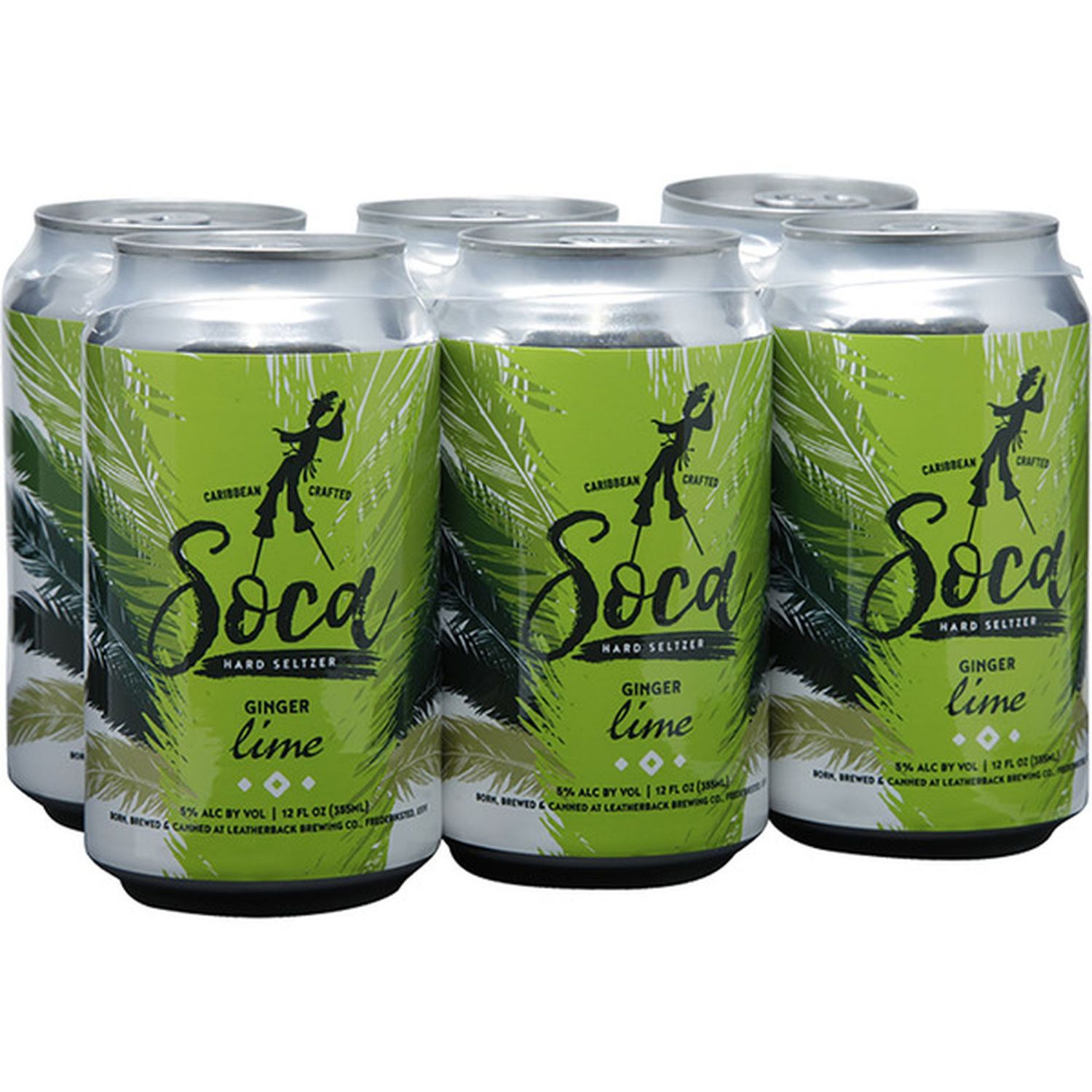 LEATHERBACK  SOCA LIME 6PK 330ML LEATHERBACK  SOCA LIME 6PK 330ML