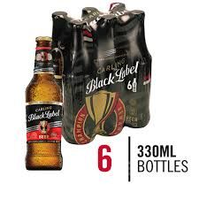 CARLING BLACK LABEL LAGER - 6 PACK x 330ML  NRB CARLING BLACK LABEL LAGER - 6 PACK x 330ML  NRB
