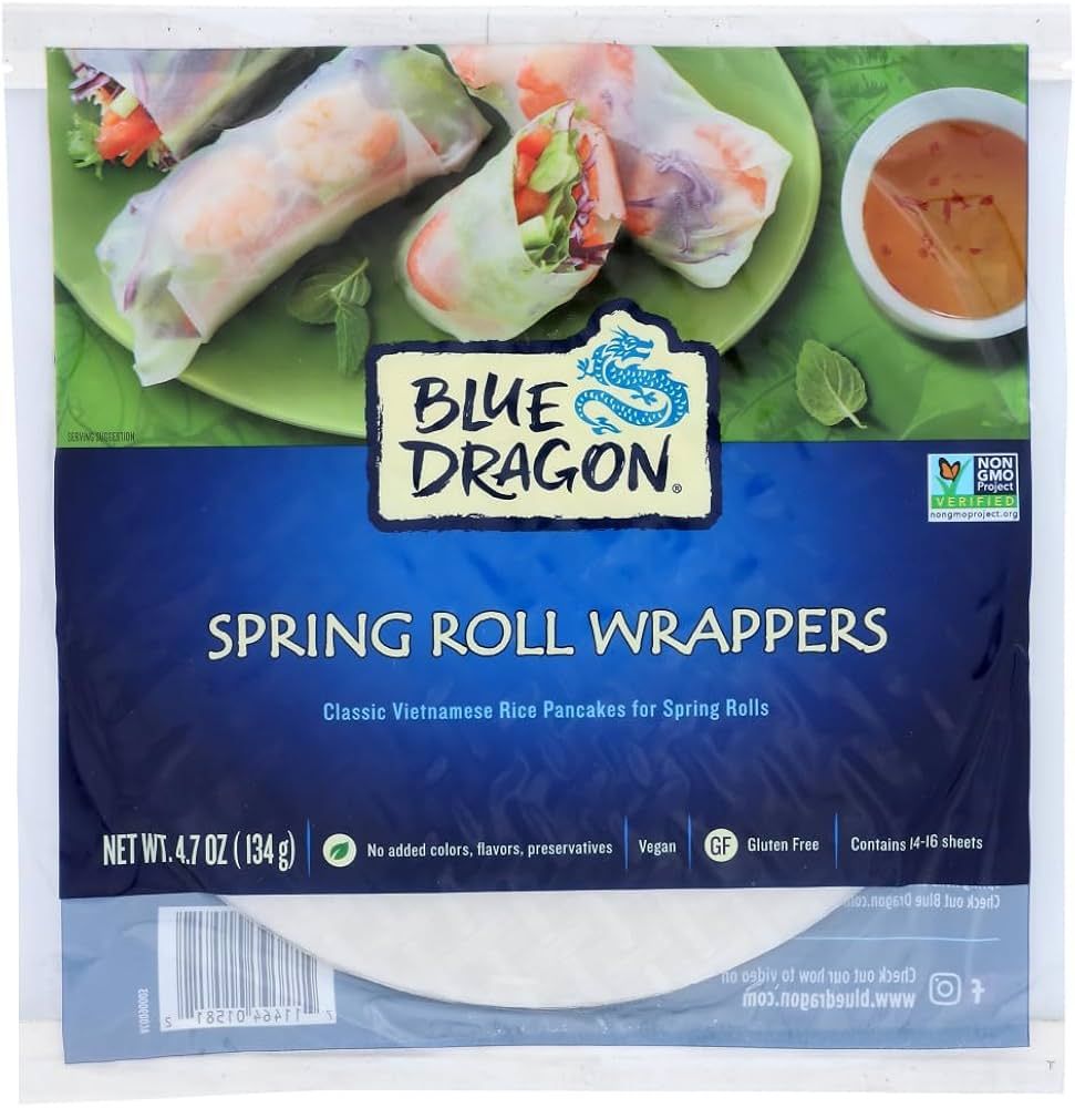 BLUE DRAGON SPRING ROLL WRAPPERS 4.7OZ EA BLUE DRAGON SPRING ROLL WRAPPERS 4.7OZ EA