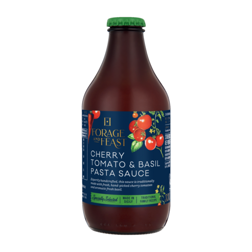 FORAGE&amp;FEAST TOMATO &amp; BASIL PASTA SAUCE  330G 