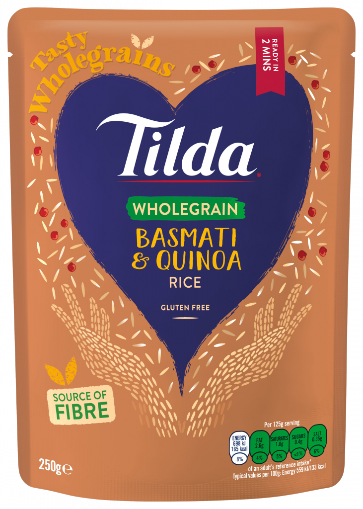 TILDA STEAMED BASMATI &amp; QUINOA RICE  250G