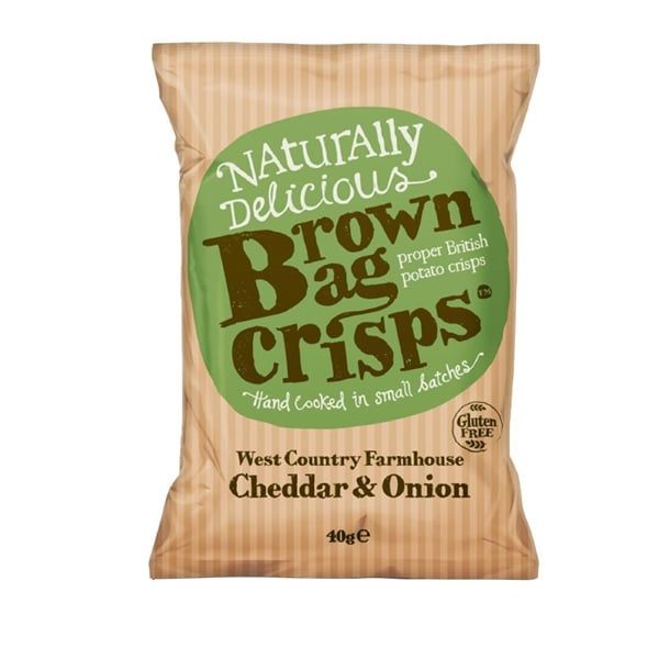BROWN BAG CRISPS CHEDDAR & ONION 40G EA BROWN BAG CRISPS CHEDDAR & ONION 40G EA