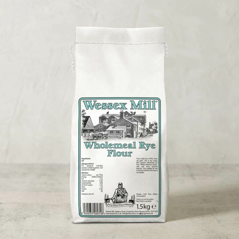 WESSEX MILL WHOLEMEAL RYE BREAD FLOUR 1.5kg WESSEX MILL WHOLEMEAL RYE BREAD FLOUR 1.5kg