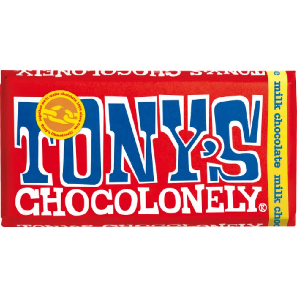 TONY&#39;S CHOCOLONELY MILK CHOCOLATE 32% 180G