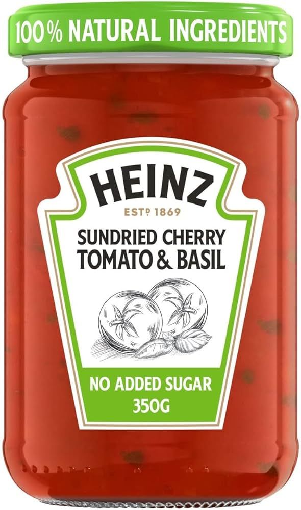 HEINZ CHERRY TOMATO & BASIL PASTA SAUCE 350G HEINZ CHERRY TOMATO & BASIL PASTA SAUCE 350G
