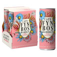 CAPE FYNBOS BUBBLY 250ml (moscato, chard, merlot, rose)