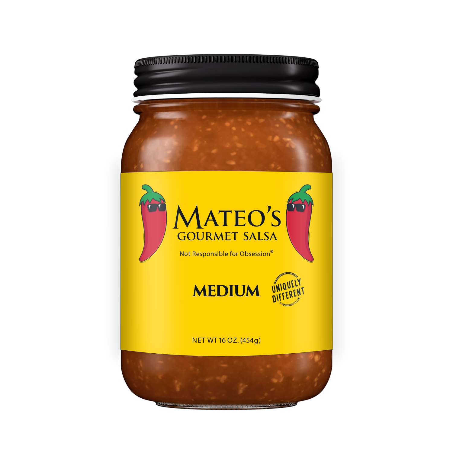 MATEOS GOURMET SALSA MEDIUM 16OZ MATEOS GOURMET SALSA MEDIUM 16OZ