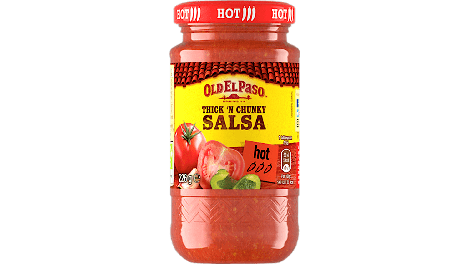 O.E.PASO HOT CHUNKY SALSA 226G O.E.PASO HOT CHUNKY SALSA 226G