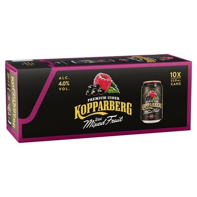 KOPPARBERG MIXED FRUIT 10PK - 4% 10X330ML KOPPARBERG MIXED FRUIT 10PK - 4% 10X330ML