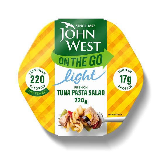 JOHN WEST FRENCH TUNA PASTA SALAD 220G JOHN WEST FRENCH TUNA PASTA SALAD 220G