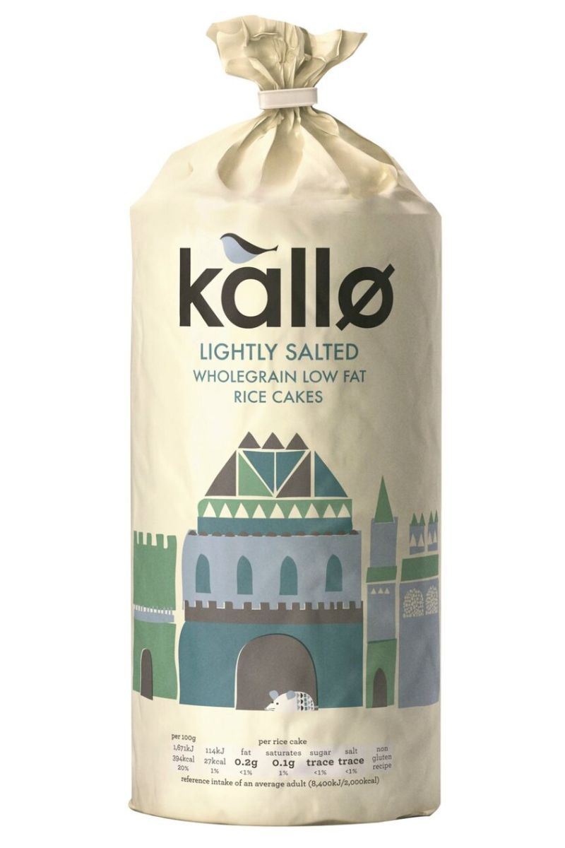 KALLO WHOLEGRAIN RICE CAKE LOW FAT 130G KALLO WHOLEGRAIN RICE CAKE LOW FAT 130G