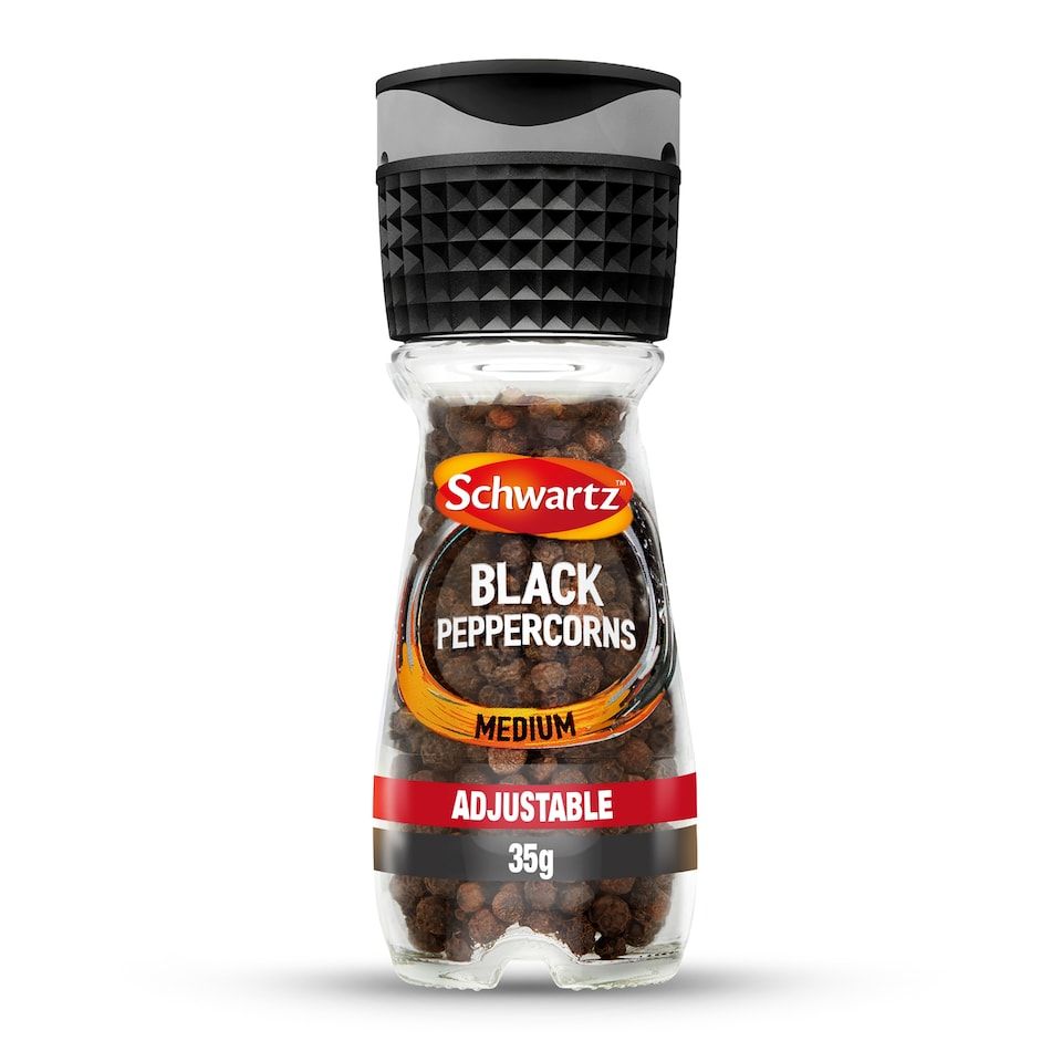 SCHWARTZ BLACK PEPPERCORNS 35G SCHWARTZ BLACK PEPPERCORNS 35G