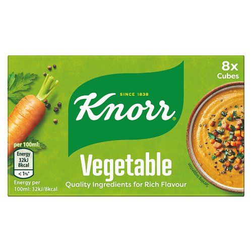KNORR STOCK CUBES VEGETABLE 8&#39;S