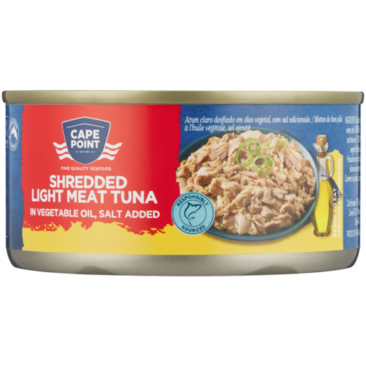 CAPE POINT SHREDDED TUNA IN OIL 170G