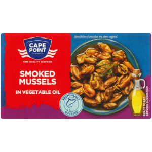 CAPE POINT SMOKED MUSSELS  85G