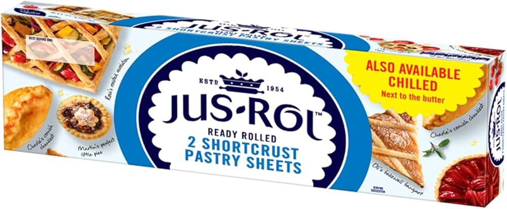 JUS ROL SHORTCRUST PASTRY SHEETS 640G (2 X 320G)