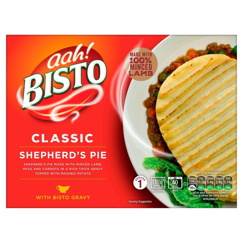 BISTO CLASSIC SHEPHERDS PIE 375G BISTO CLASSIC SHEPHERDS PIE 375G