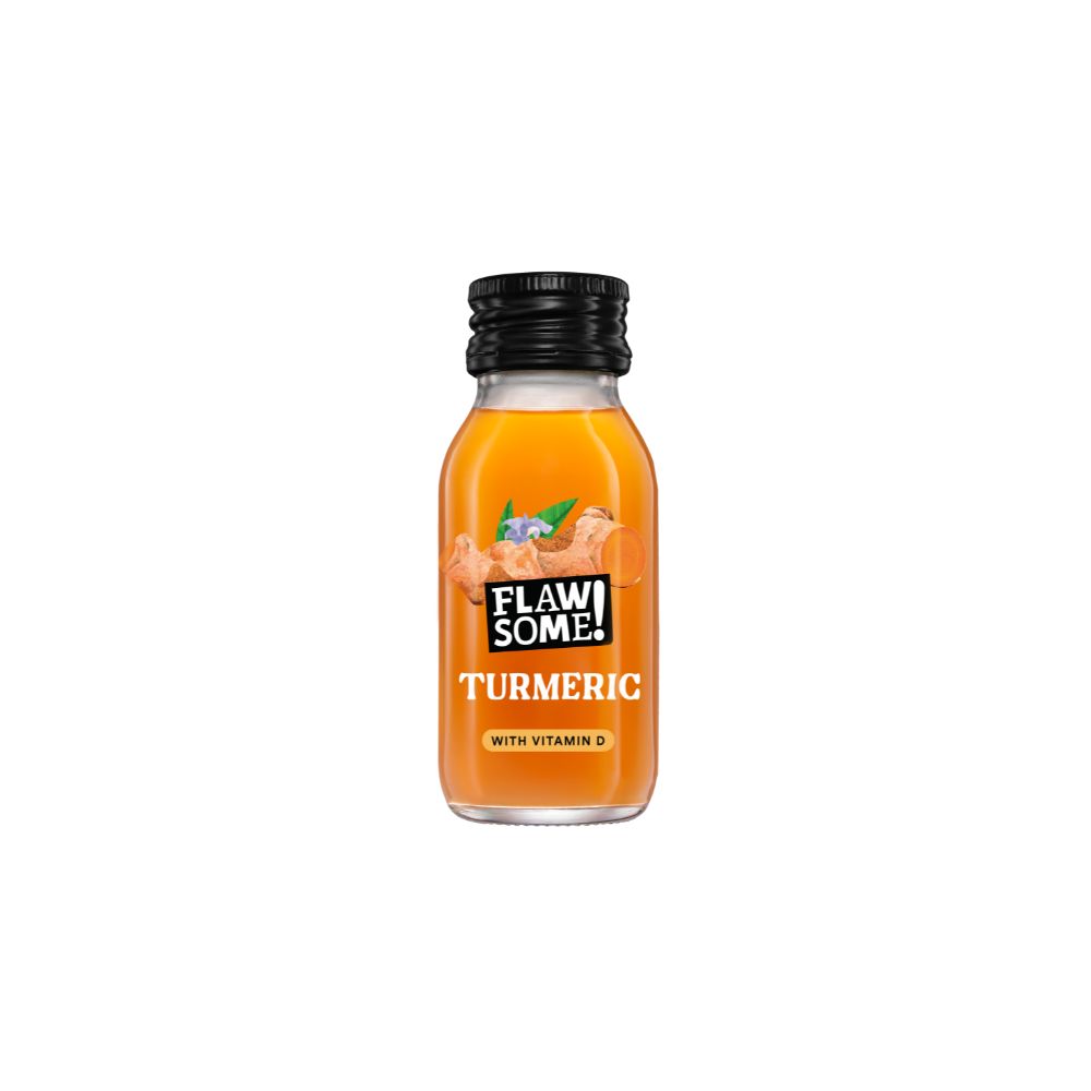 Flawsome! Daily Defence Vitamin D Turmeric Shot - 60ml Flawsome! Daily Defence Vitamin D Turmeric Shot - 60ml
